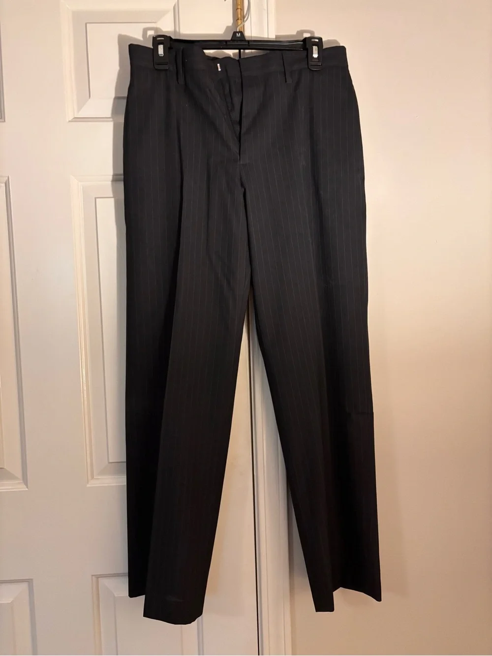 Merona Men's Black Pinstripe Dress Pants